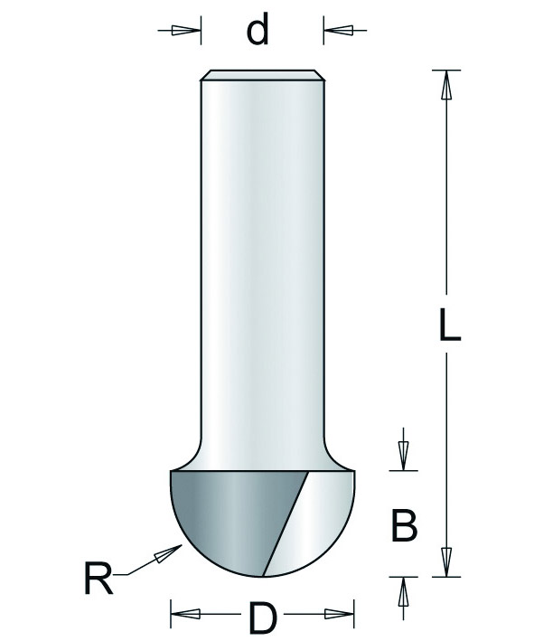 HSS Holprofielfrees Z=2